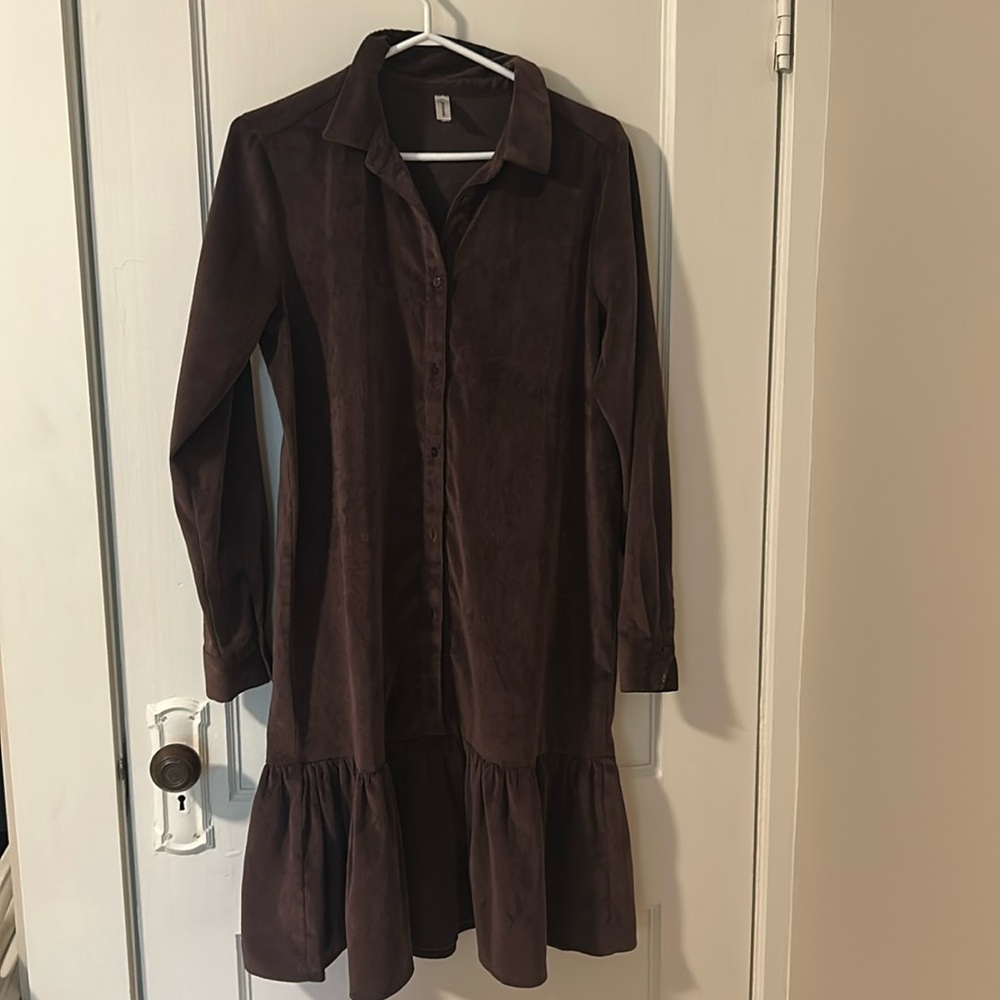 Soyaconcept long sleeve corduroy dress.